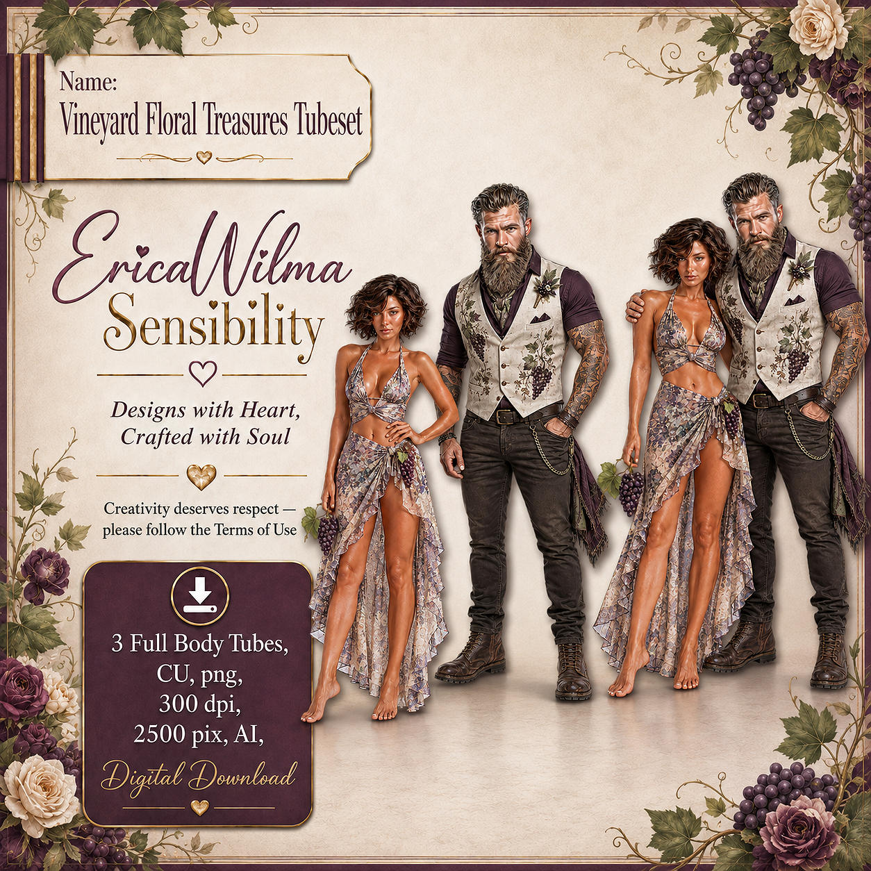 (image for) EW AI Vineyard Floral Treasures - Tubeset 2026